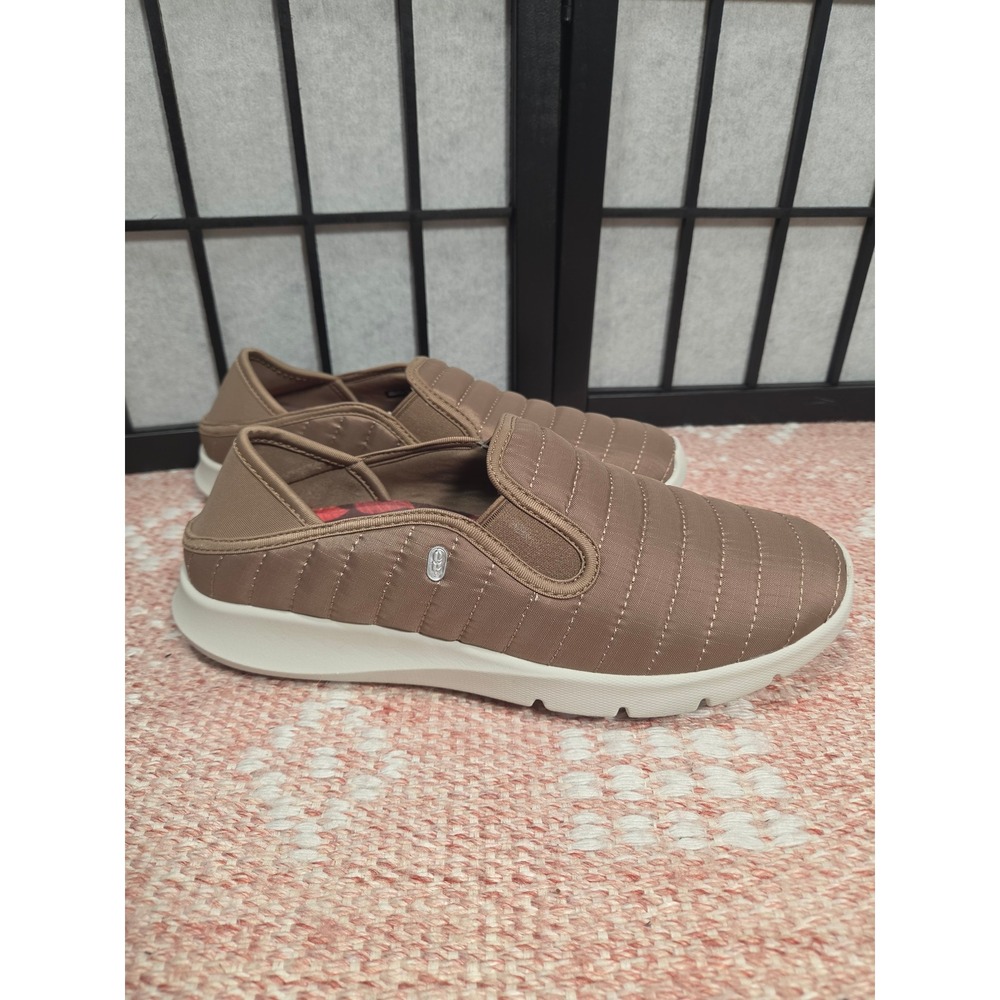 Revitalign Women Orthotic Quilted Slip On Sneakers Taupe Brown 9.5 B Comfort